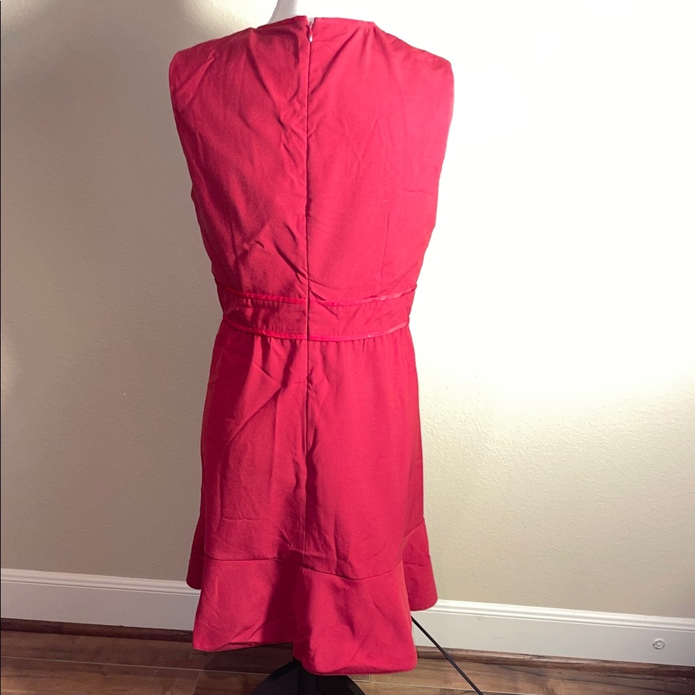 RED Valentino Vibrant Red Midi Dress 8 - Picture 3 of 7